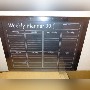 Black Weekly Planner Board